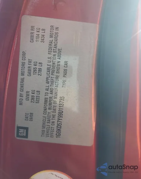 2009 Cadillac Dts from USA, damaged, VIN 1G6KD57Y99U113735